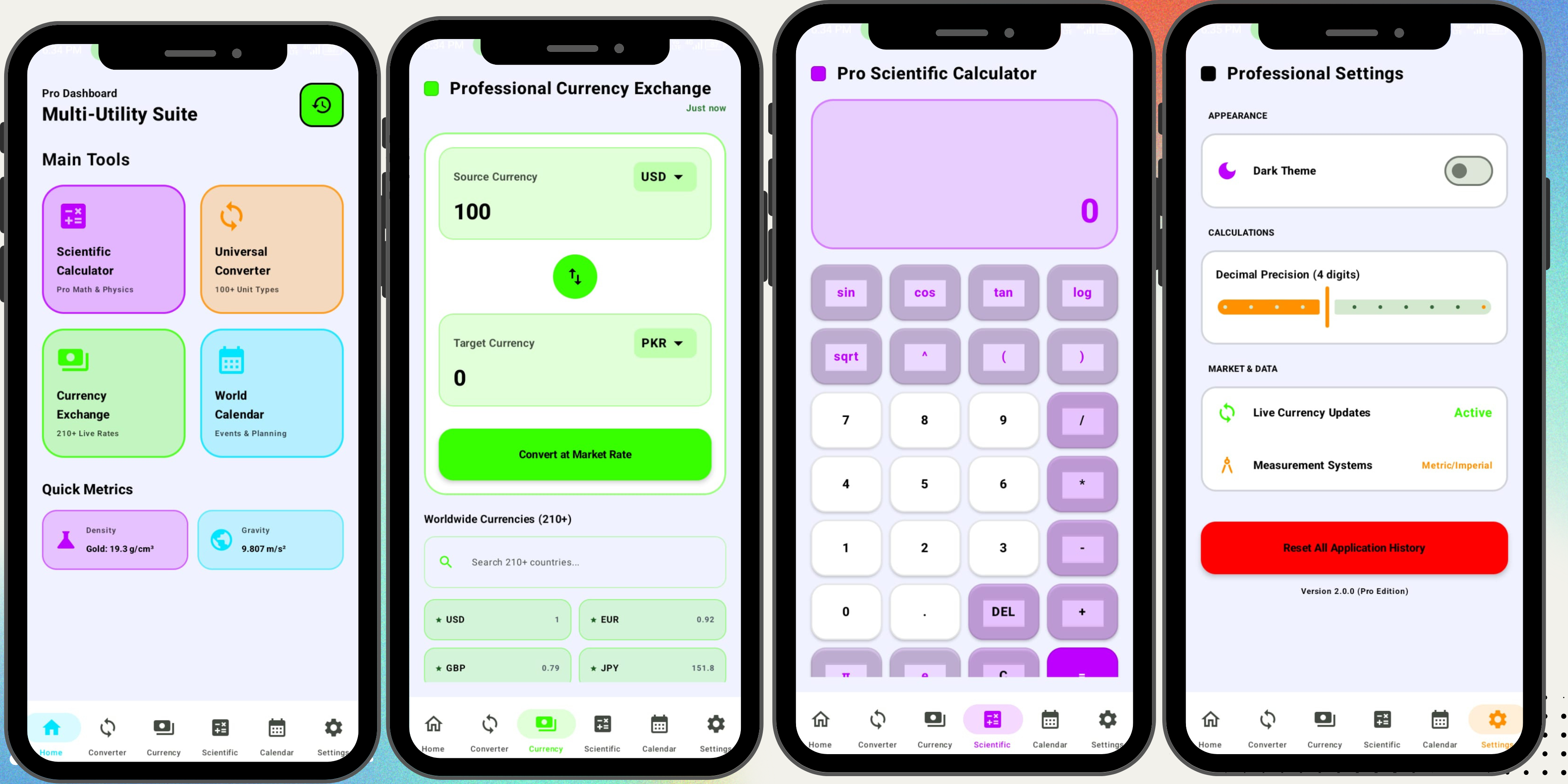 World Unit Converter Mockup